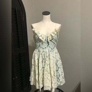 Vintage cream lace summer dress